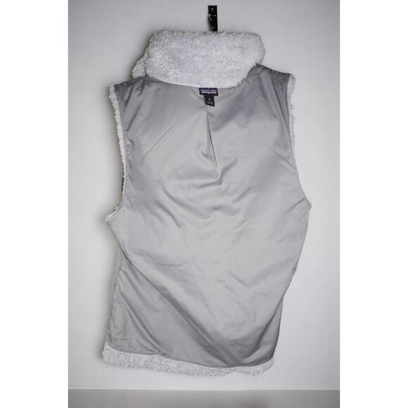 Patagonia Women’s Los Gatos Fleece Vest | Size S | Light Gray | Full Zip Sherpa - Picture 10 of 13